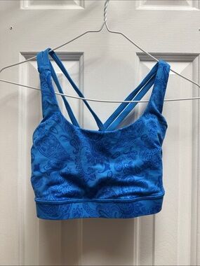 lululemon athletica Blue Paisley Energy Sports Bra